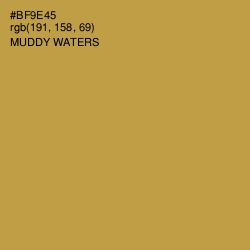 #BF9E45 - Muddy Waters Color Image